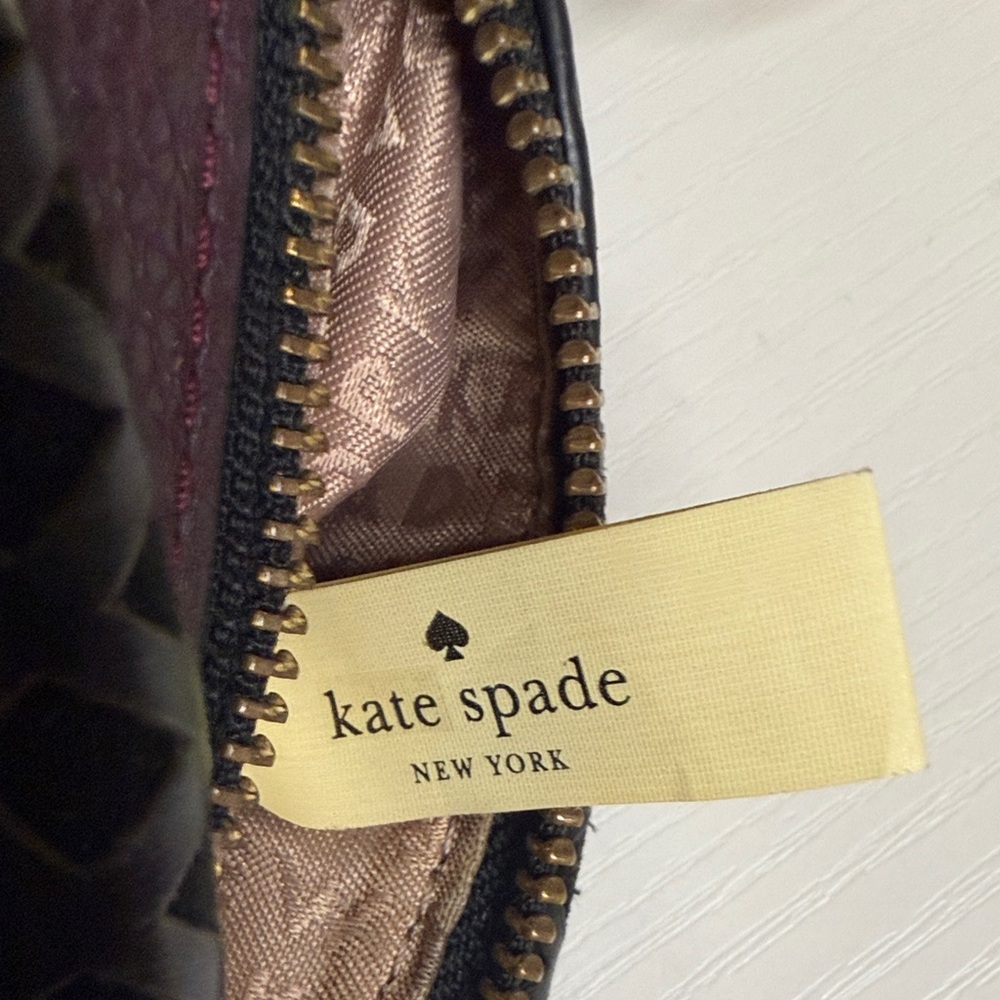Kate Spade Anderson Way Reiley embellished satchel in deep plum pebbled leather - Picture 11 of 16
